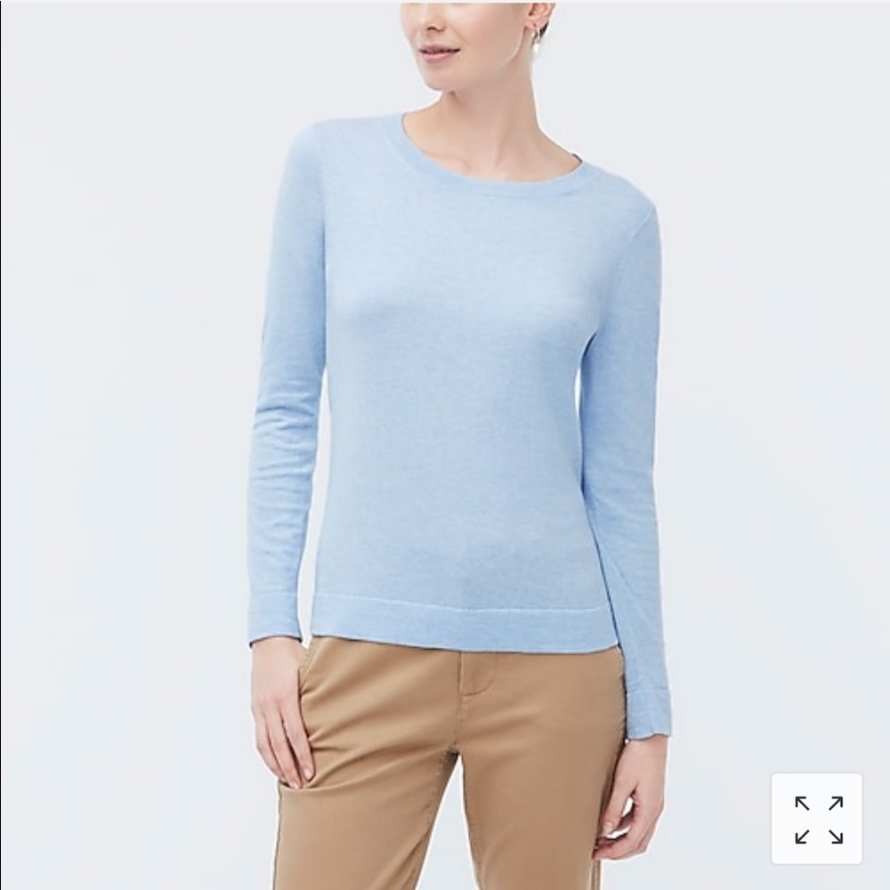 J.CREW Beautiful Soft Baby Blue Cotton Sweater